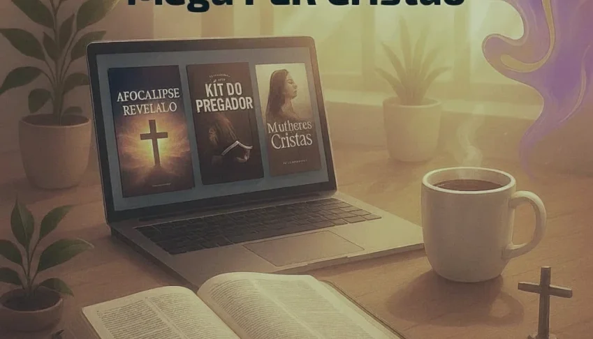 📖 MEGA PACOTE PLR CRISTÃO 🕊️ Fé, Estudo e Transformação