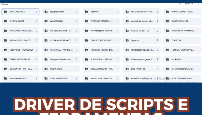 Pack de 200 scripts e ferramentas