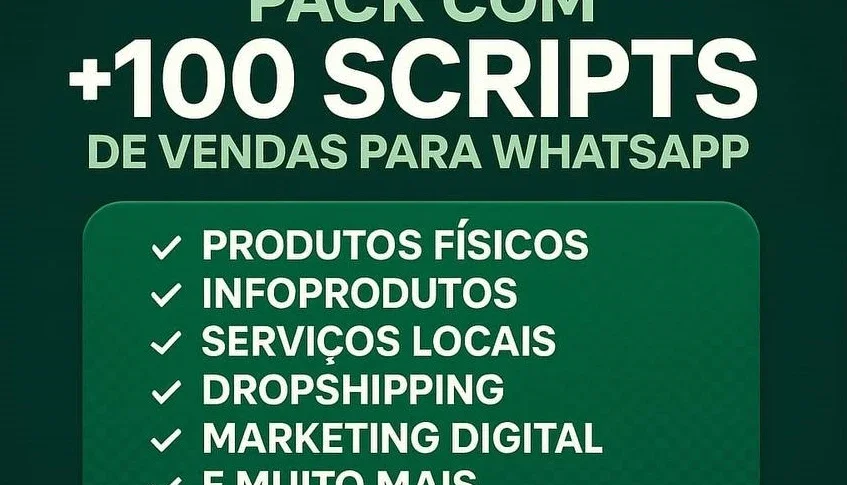 Pack Com +100 Scripts De Vendas Para Whatsapp