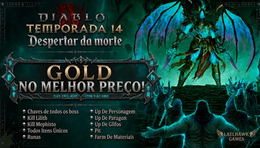 Diablo 4 - Temporada 14 - Softcore - Gold - Services