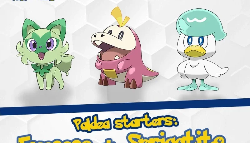 Sprigatito, Fuecoco, Quaxly Shiny 6IV Pokémon Scarlet Violet