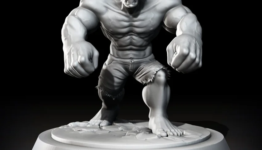 Hulk 3D Stl Modelo Impressão