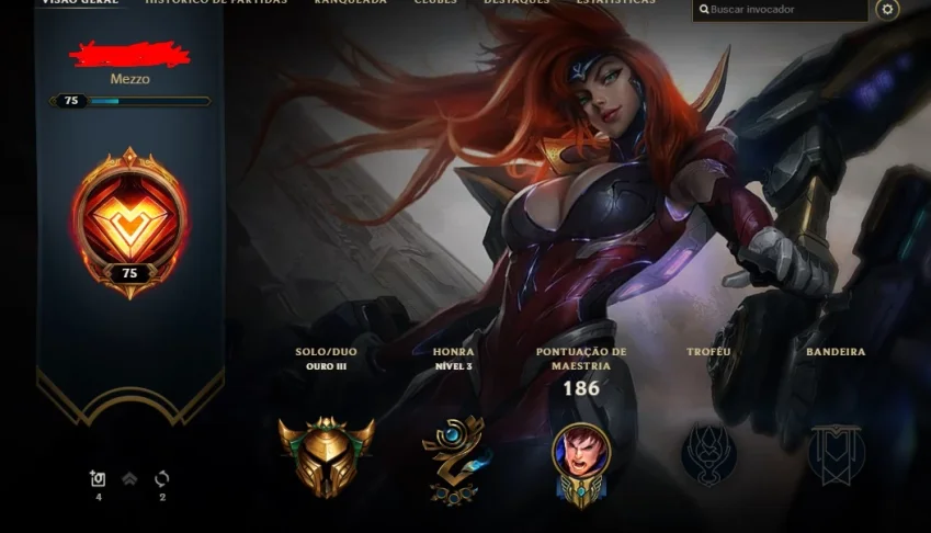 conta league of legends gold 3 (duas skins ultimate)