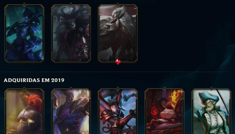 Conta lvl 206, 55 skins ativas
