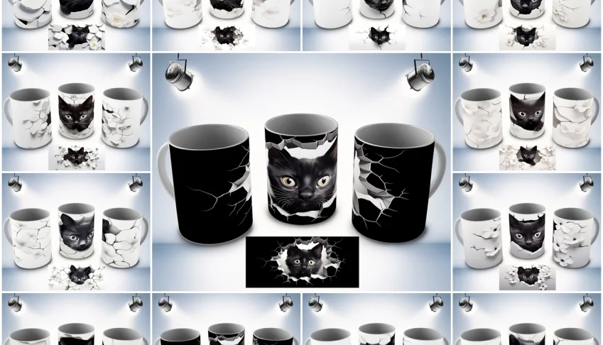 TOPSPACK-02 Artes 3D para Canecas com Mockup´s