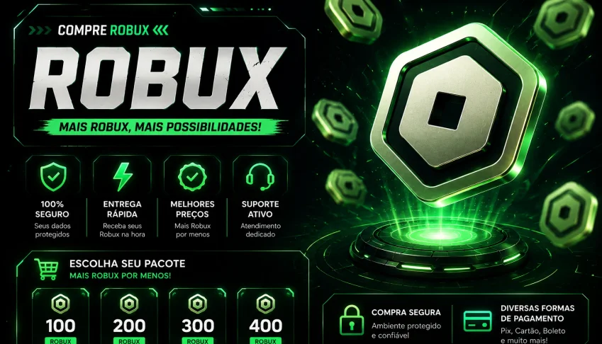 Robux baixa quantidade no precinho