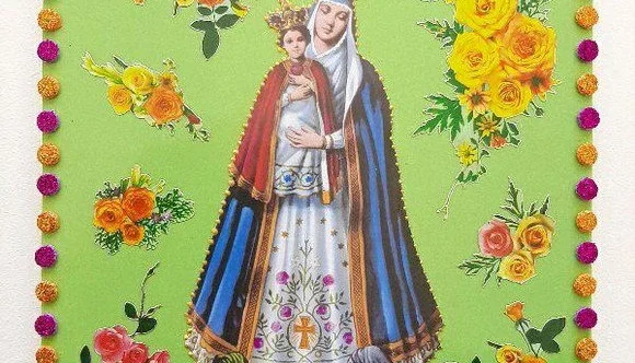 Quadrinho de Azulejo "N. S. do Bom Parto"