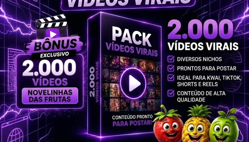 🔥 PACK 4.000 VÍDEOS PARA BOMBAR NAS REDES | 2 MIL VIRAIS +