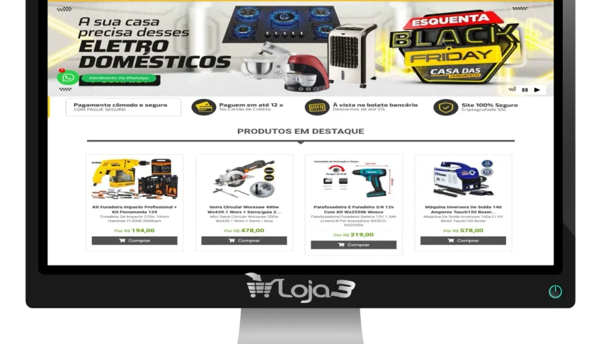 Site Loja Virtual para Ferramentas em PHP com Pagseguro