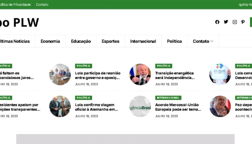 Script WordPress Web Site Portal de Notícias Completo Top