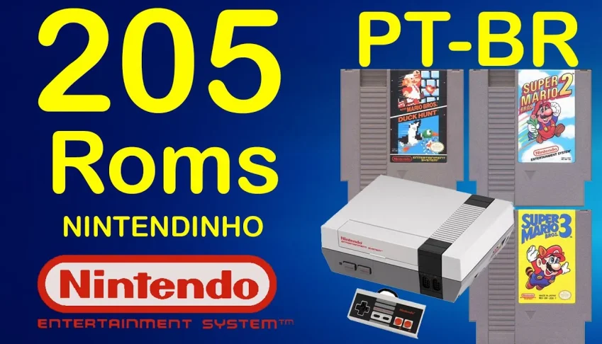 Pack 205 Roms Nintendo Nes 8 Bits PT-BR (NINTENDINHO)