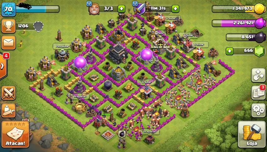 Clash of Clans cv9 barato 700 gemas