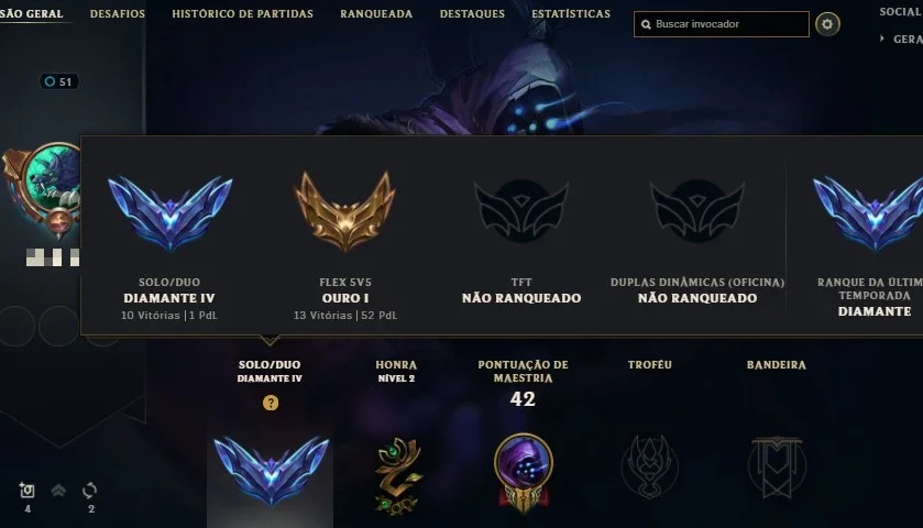 CONTA DIAMANTE 4 MMR ALTO 🔥🔥