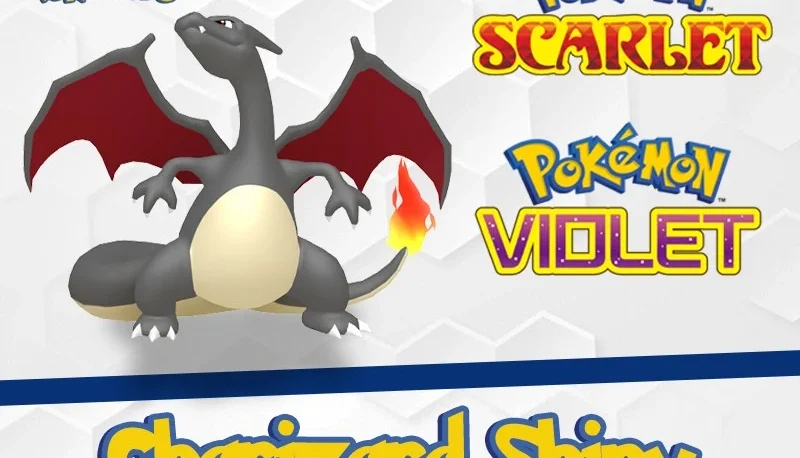 Charizard ou Charmander Shiny 6 IVs - Pokémon Scarlet Violet