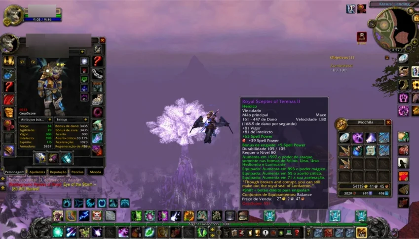 Conta Full WOW Line-br Mage, Pala, Druid e Priest full
