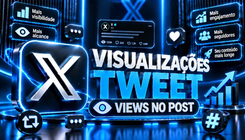 Twitter Visualizações + Engajamento Post. [Entrega rápida]