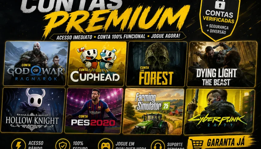 🎮 Pack De Contas STEAM – Cyberpunk -God Of WAR-Muito Mais