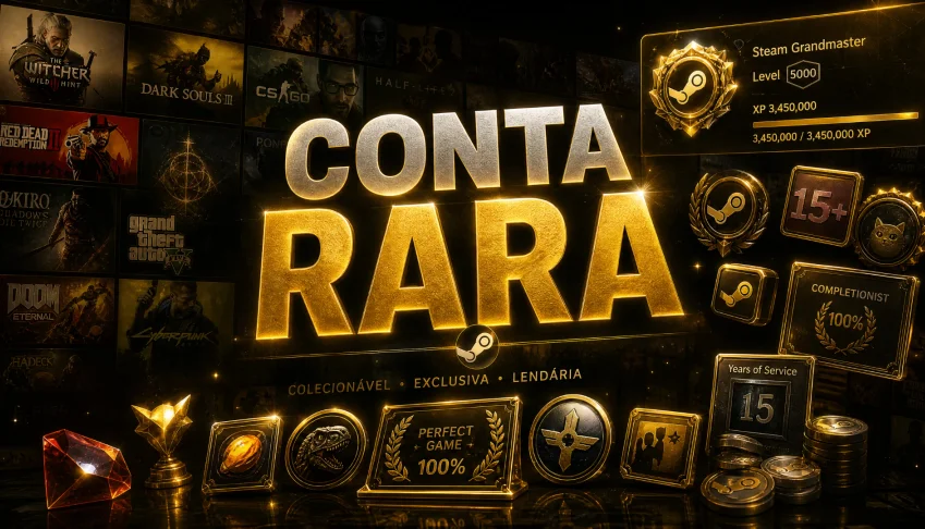 Conta Steam The Witcher 3 + Bordeland 3 + Horizon Zero