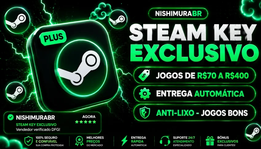 Key Steam 🔑 Jogo de R$70 a R$400 pelo menor preço