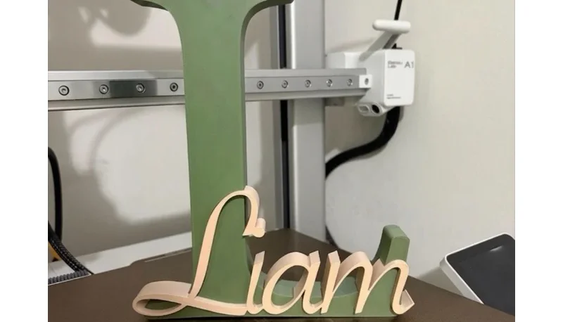 Letra 3D com Nome Personalizado para Porta Maternidade