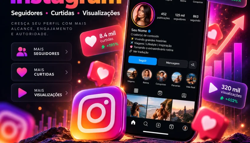 Seguidores e Visualizações para Instagram | Entrega Imediata