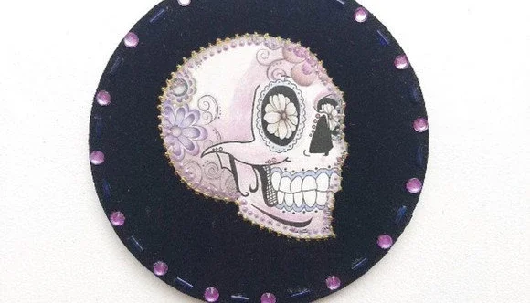 Quadrinho Veludo Caveira Mexicana 1