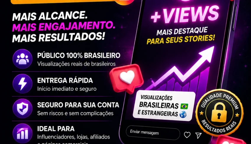 Visualizações Brasileiras E Estrangeira Stories Do Instagram