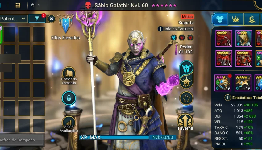 Raid shadow legends conta com galathir