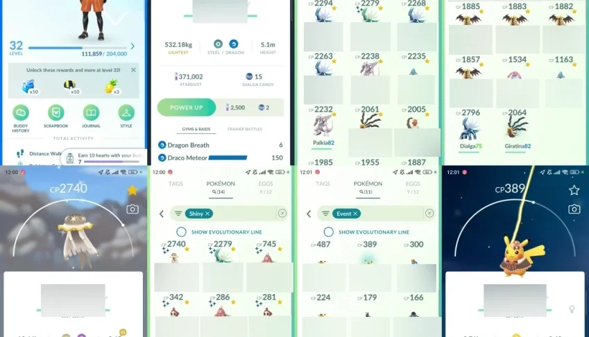 Pokémon Go LVL 32 | Nihilego Shiny | 23 Lendários |  D205