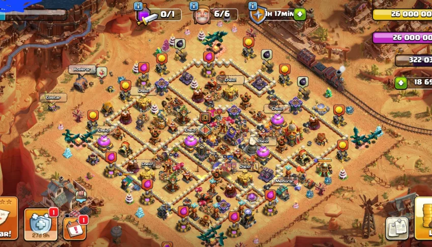 Conta Clash of Clans CV16