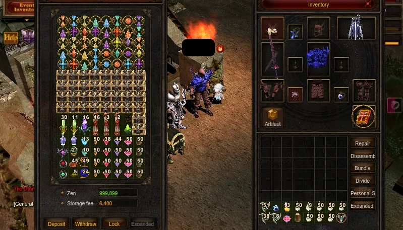 Conta do SkyMu Personagem Illusion Knight Lv 400