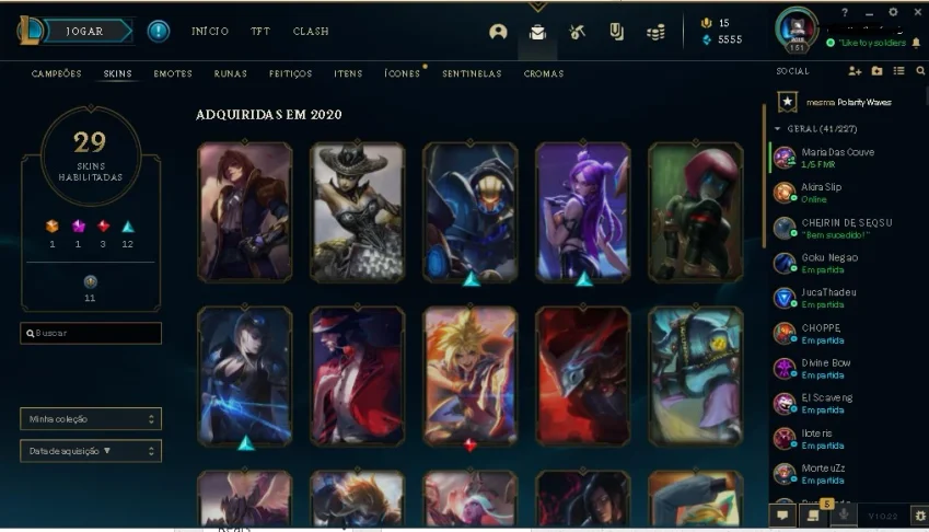Conta Platina League of Legends