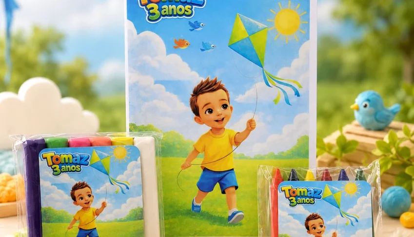 Kit Colorir e Modelar Pipa com Revista G