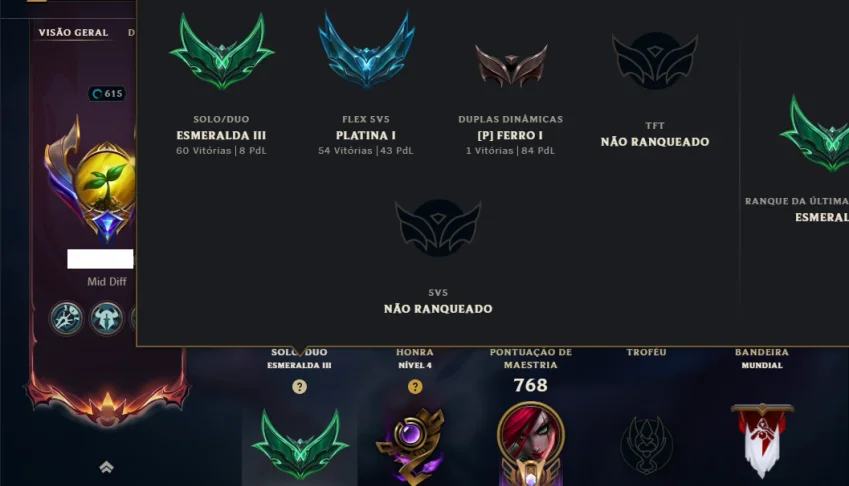 Esmeralda 3 com TODOS os Champs e 259 Skins ( MAIN MID )