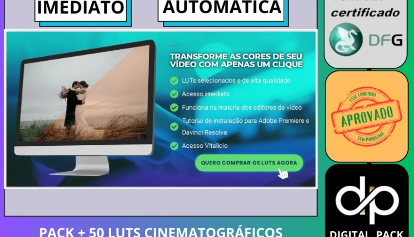 Pack + 50 LUTs Cinematográficos