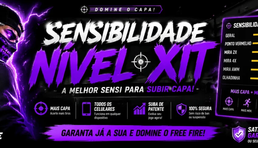 Pack de sensi FF nível xit a melhor do senário
