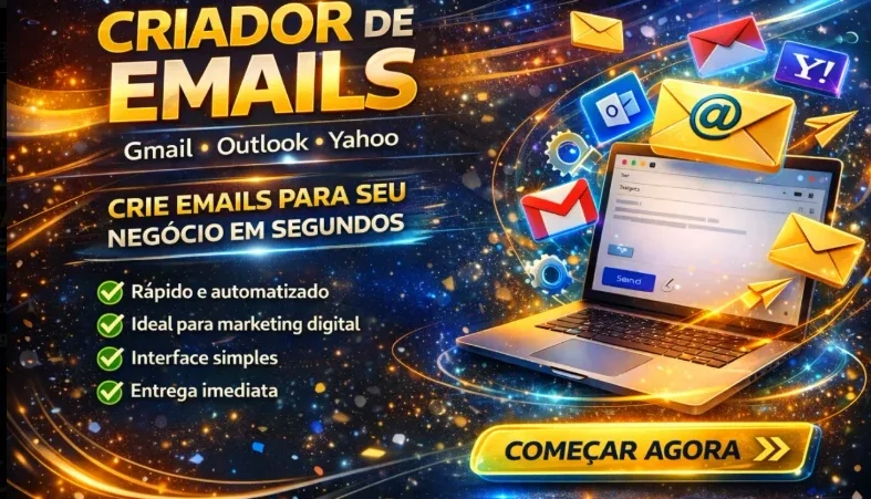 Gerador De Gmail, Hotmail Entrega Automática
