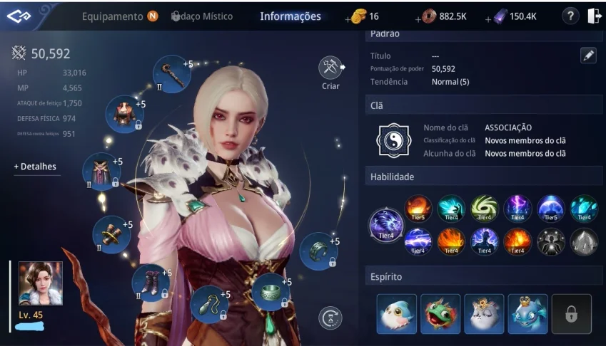 Conta Mir4 NV 45 / 50K de Power.
