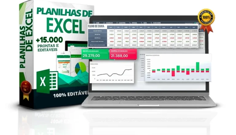 Pacote com +15 mil planilhas em excel