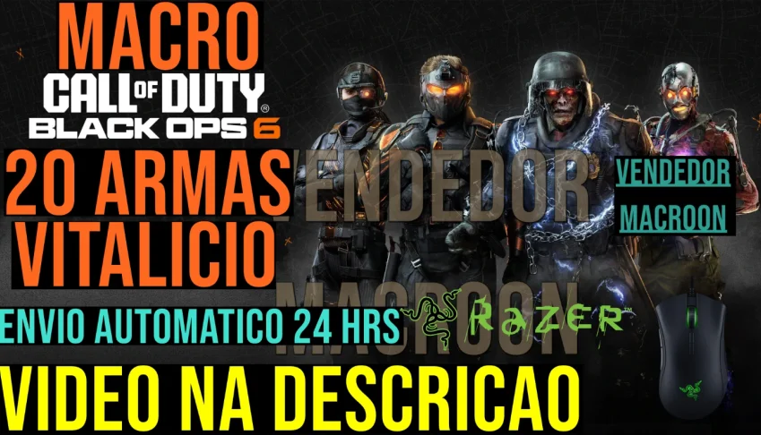 Macro - Call of Duty Black Ops 6 - Mouses RAZER LIFETIME