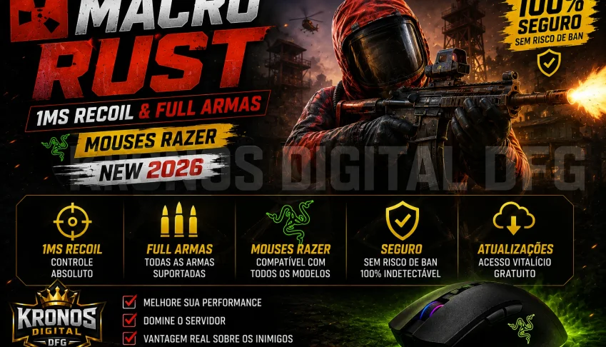 Macro Rust (1Ms Recoil & Full Armas) Mouses RAZER - NEW 2026
