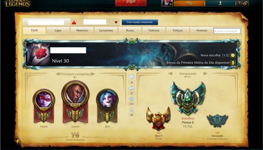 Conta borda Platina S5