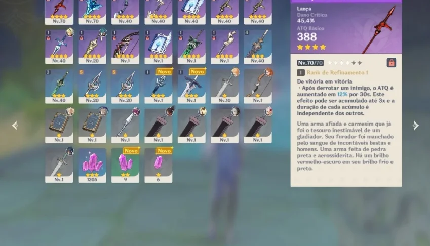 Eula + Itto + Hutao + Mona (+15 4*) - AR 43 - NADA CONSUMIDO