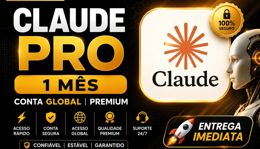 🚀 Claude Pro 1 Mês | Conta Global | Premium 💎