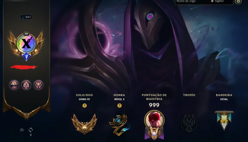 Conta com 12 anos de criação, mais de 200 skins