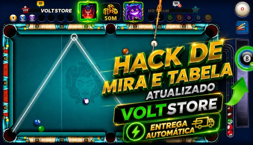 HACK 8 BALL POOL • MIRA INFINITA + TABELA  [ATUALIZADO]⚡