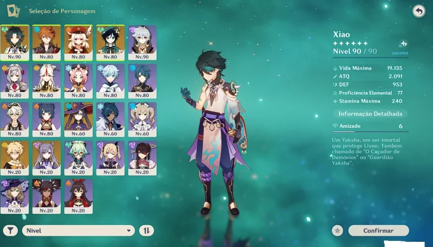 AR 55 - XIAO C1 - MONA C1 - VENTI - KLEE - CHILDE - KEQING