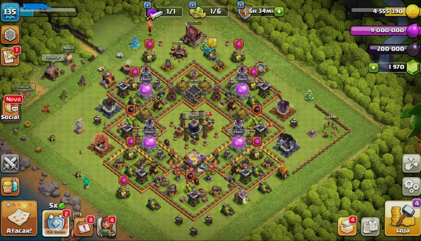 Clash of Clans CV11 | CV10 100% FULL | Conta Antiga/Rara