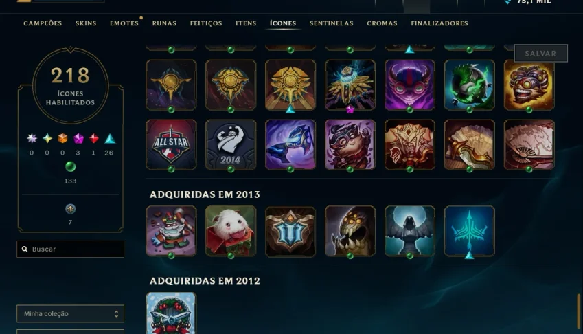 Conta lol antiga (criada em 2012)