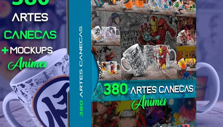 Todas as artes acompanham de um mockup prontinho para usar